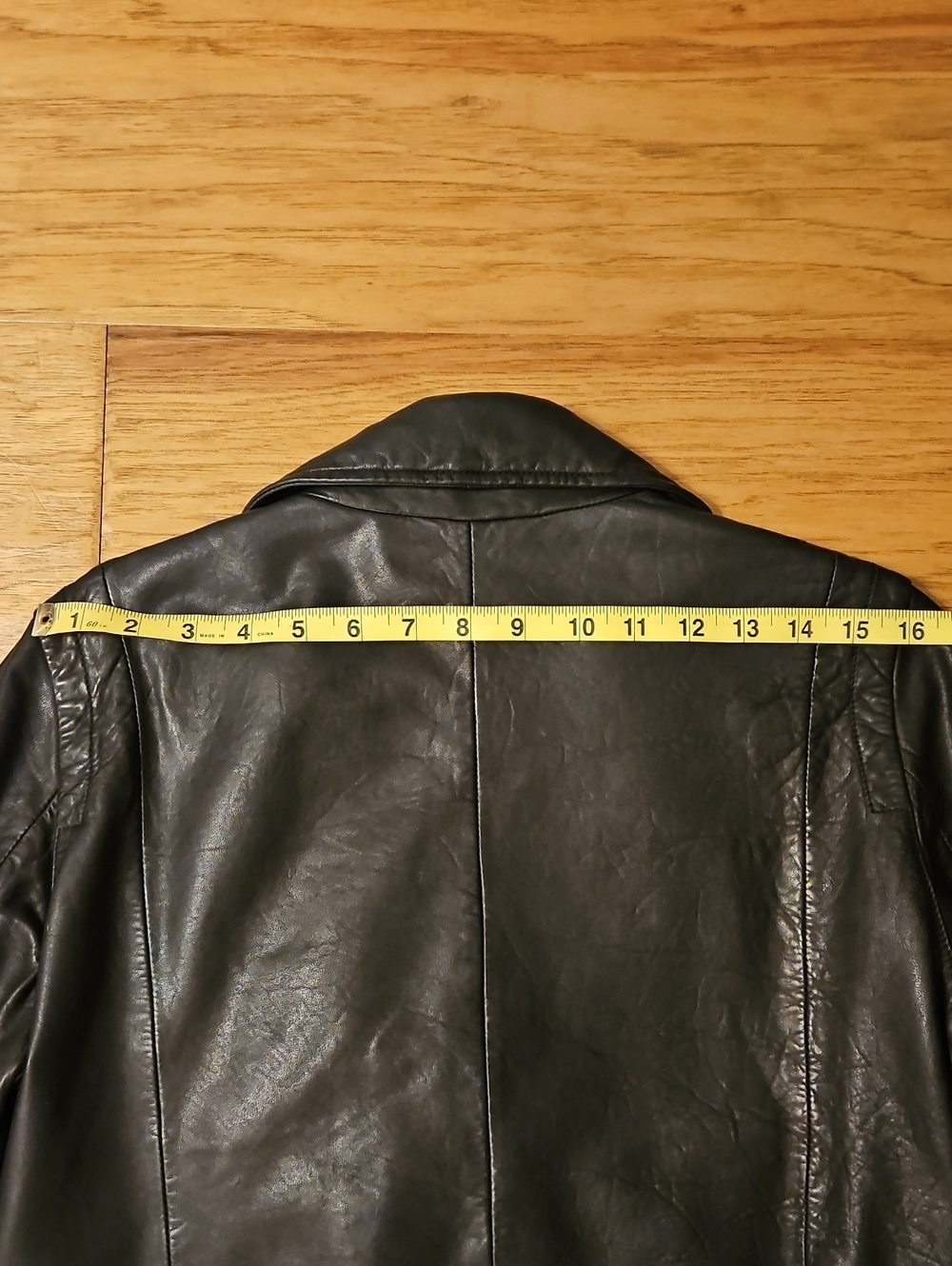 Madewell Washed Leather Motorcycle Jacket Brass Hardware Black Size Large - Picture 13 of 14